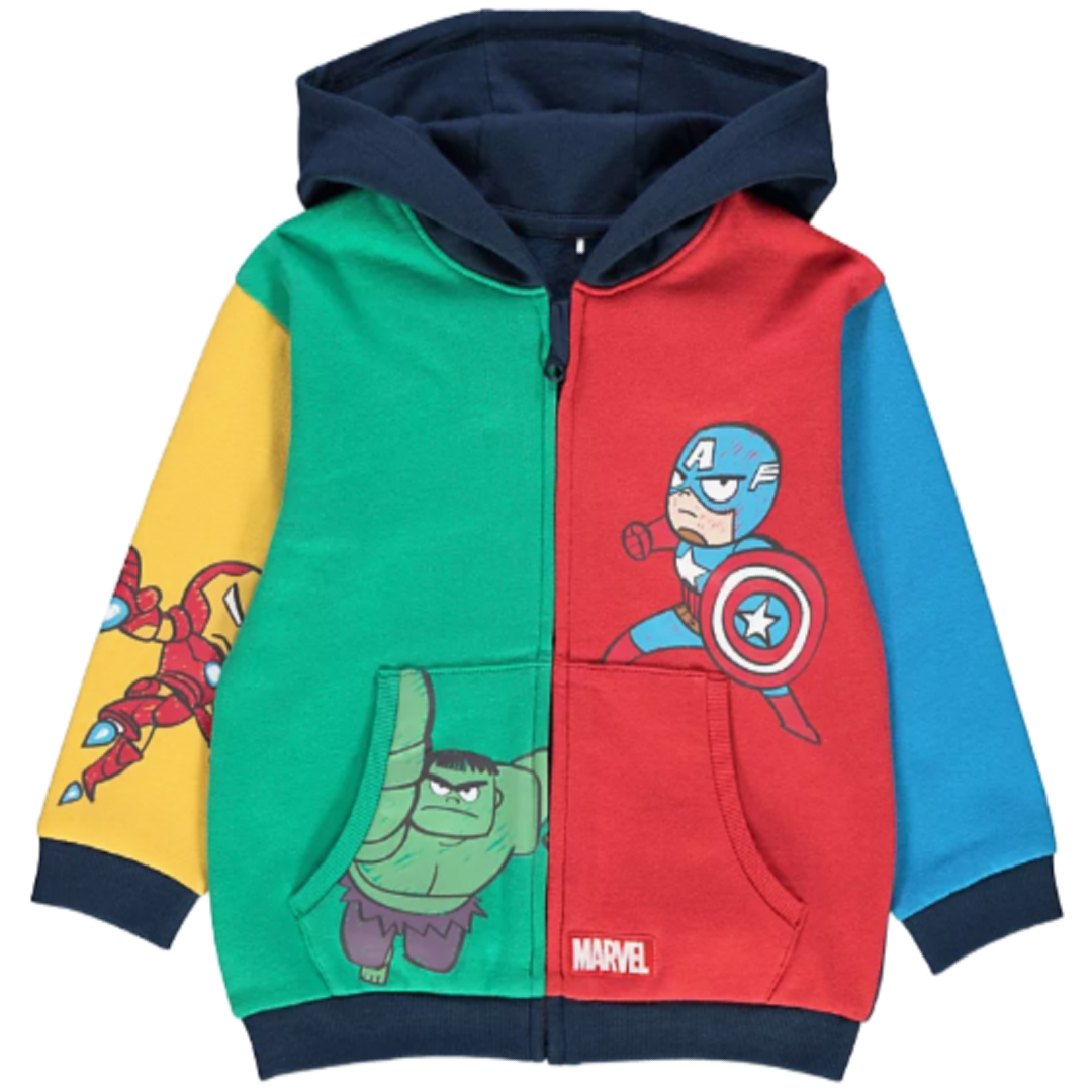 Marvel Comics | Colour Block Hoodie Jacket | Little Gecko