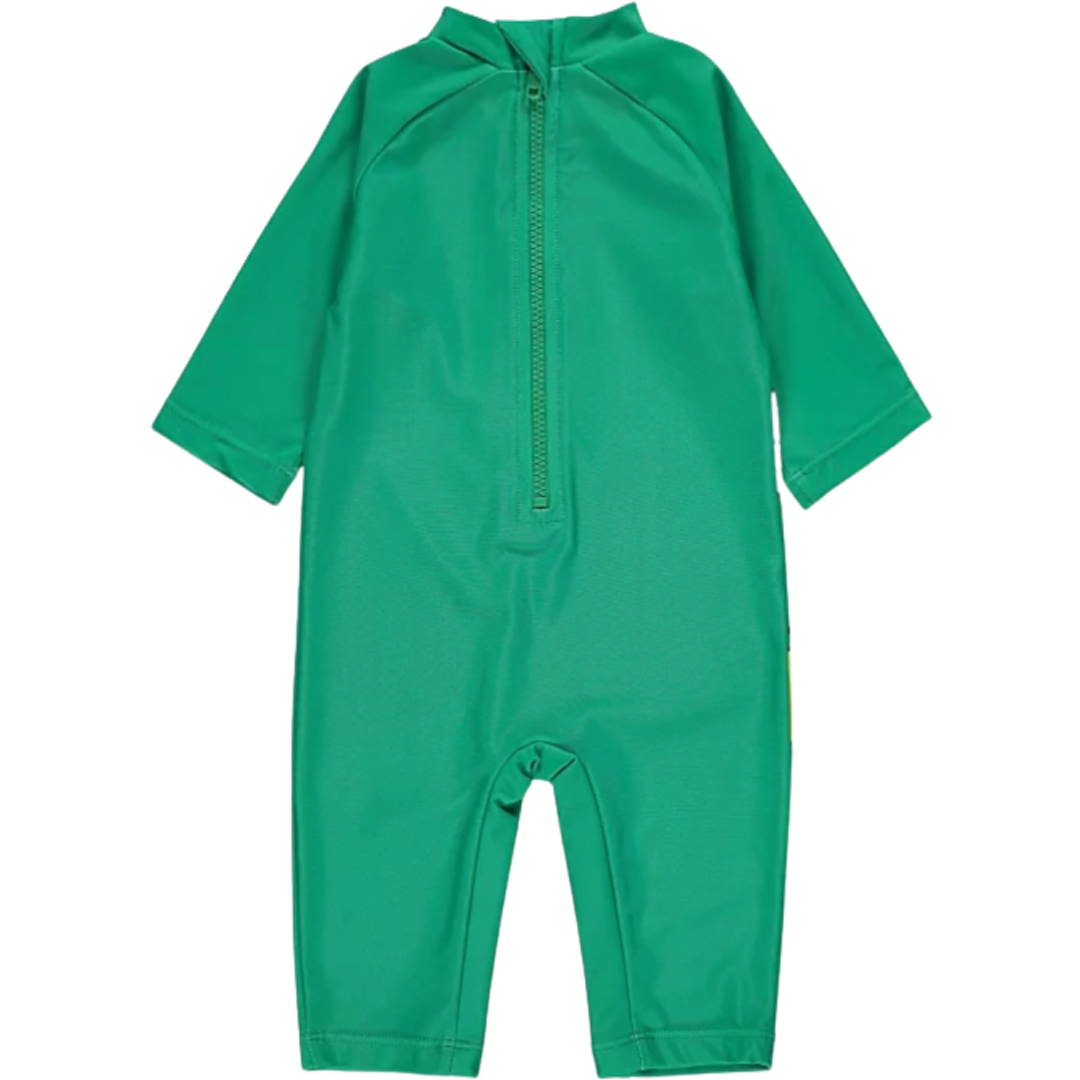 Mickey Mouse | Green Sunsuit & Hat Set | Little Gecko