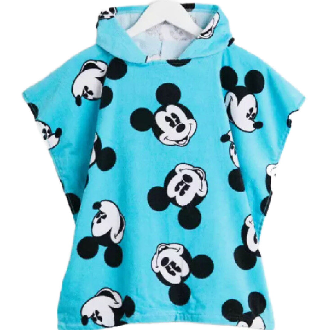 Mickey Mouse | Blue Hooded Towel | Little Gecko