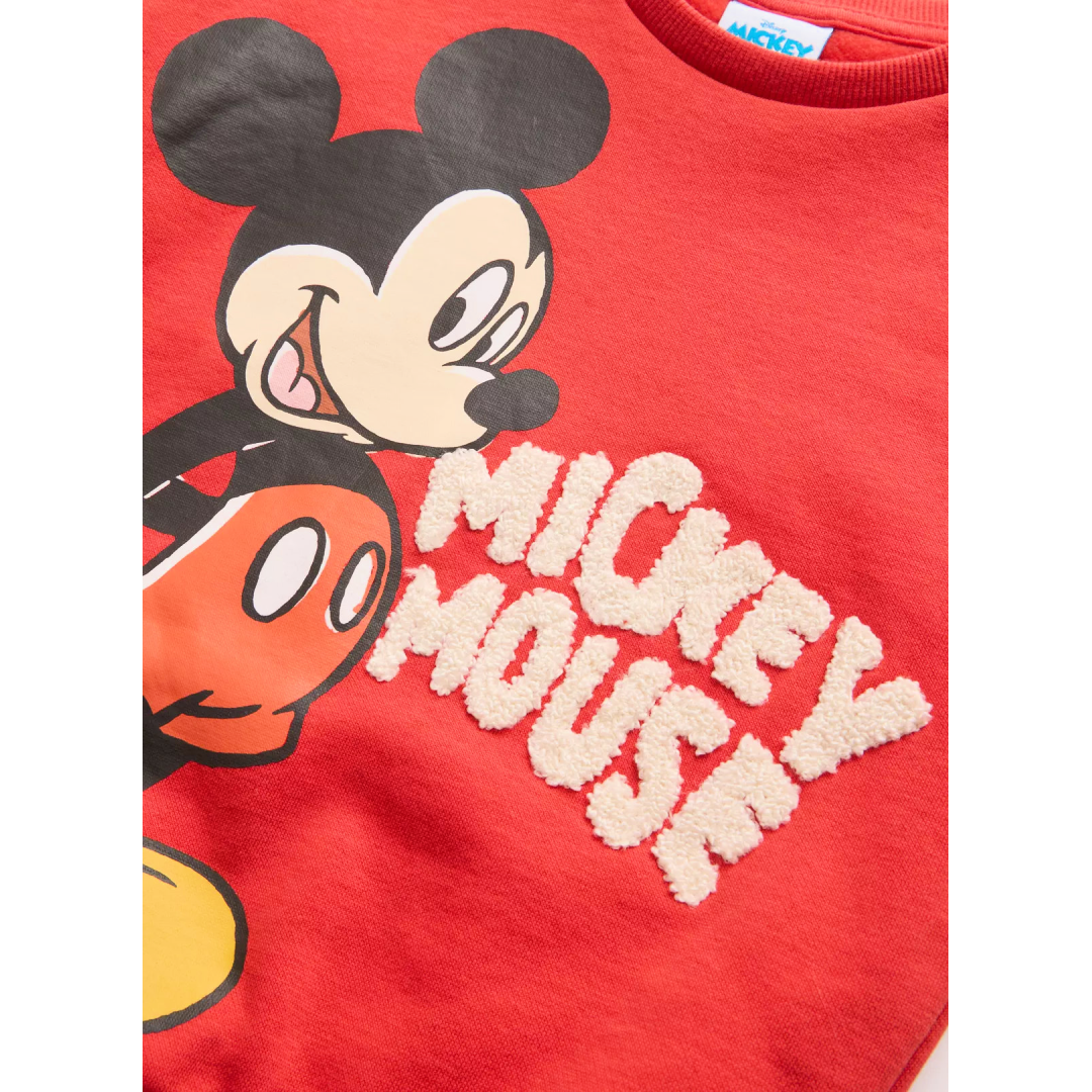 Mickey Mouse | Red Sweatshirt | Little Gecko