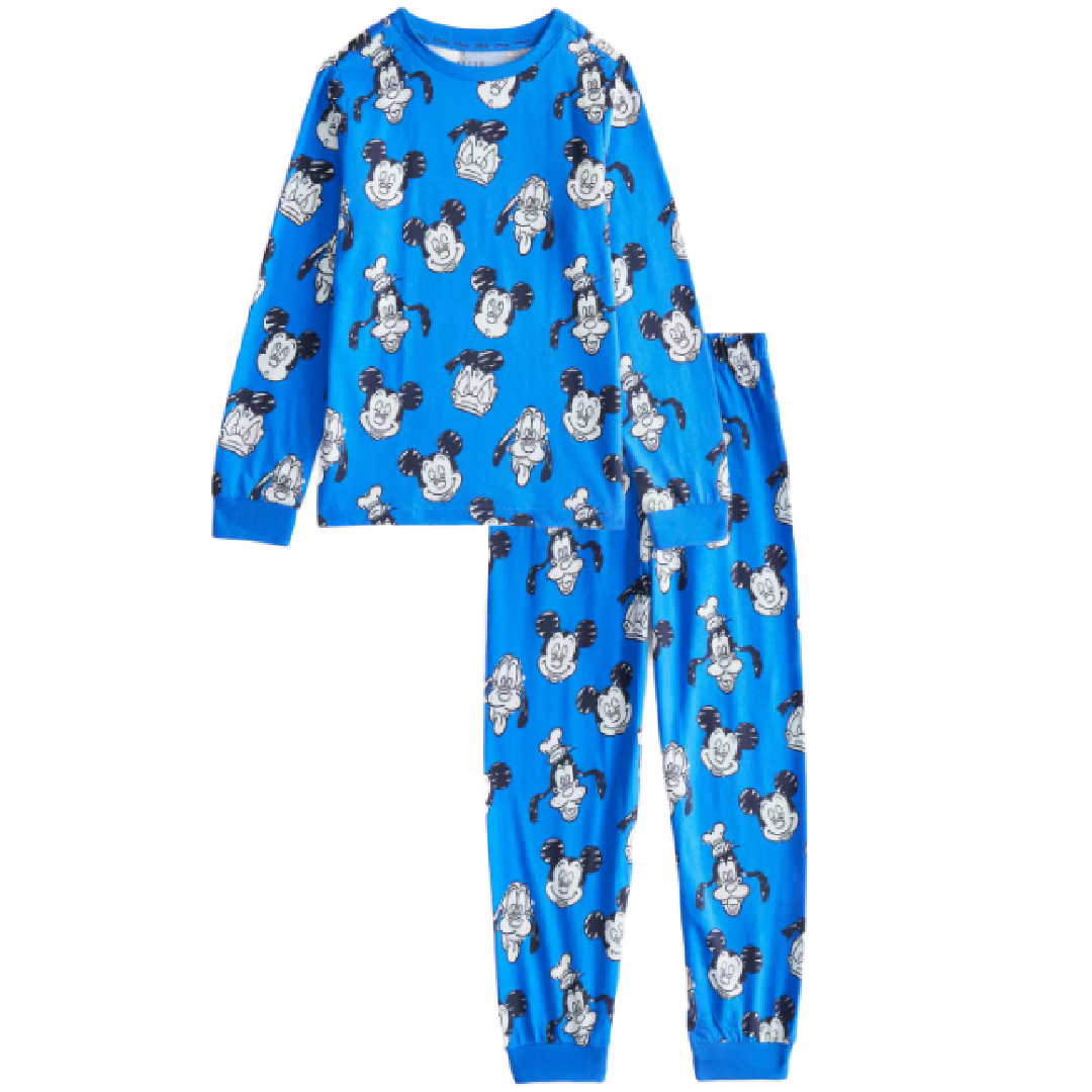 Mickey Mouse | Blue Pyjama Set | Little Gecko