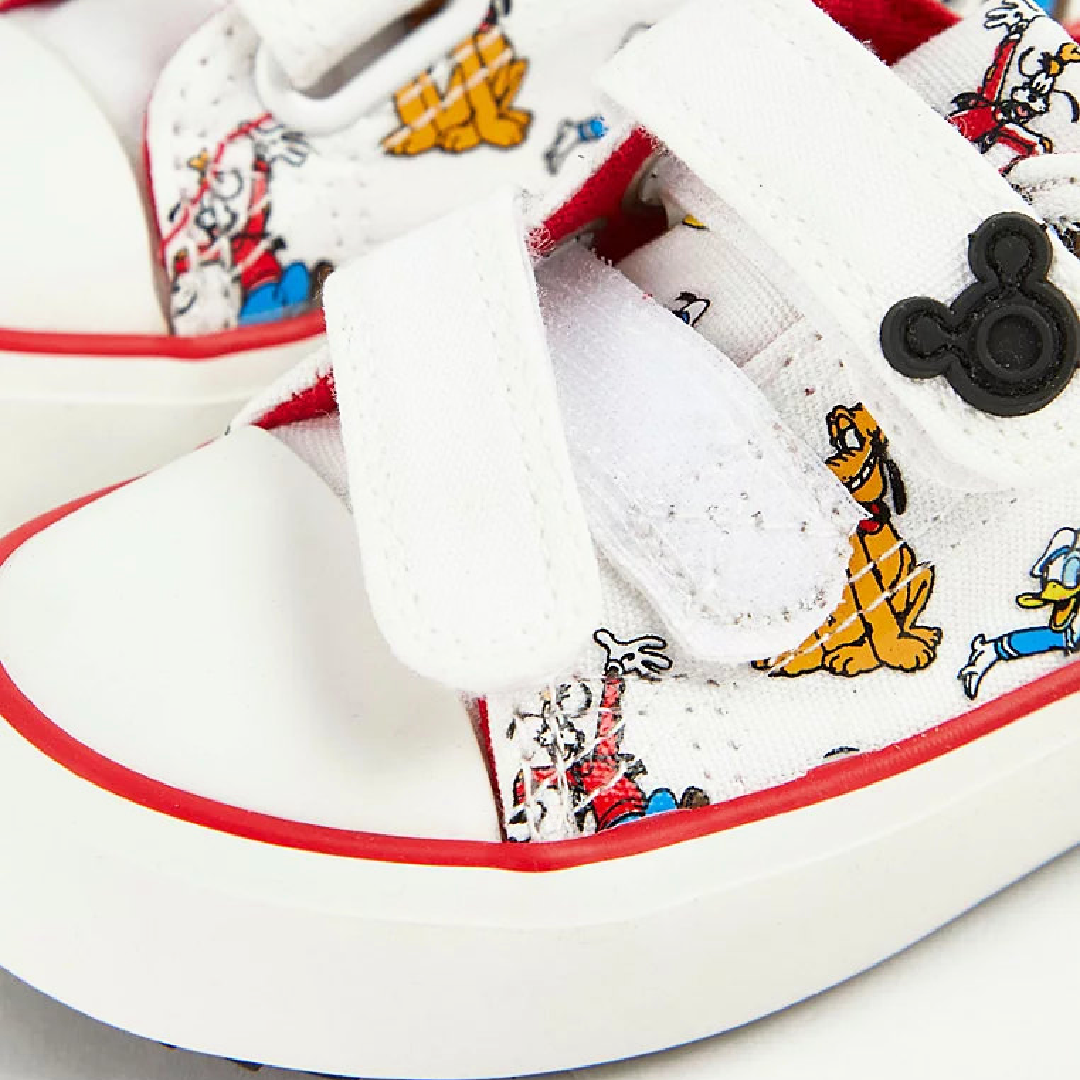 Mickey Mouse | White Trainers | Little Gecko