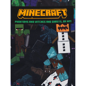 Minecraft |  Black All Over Print T-Shirt | Little Gecko