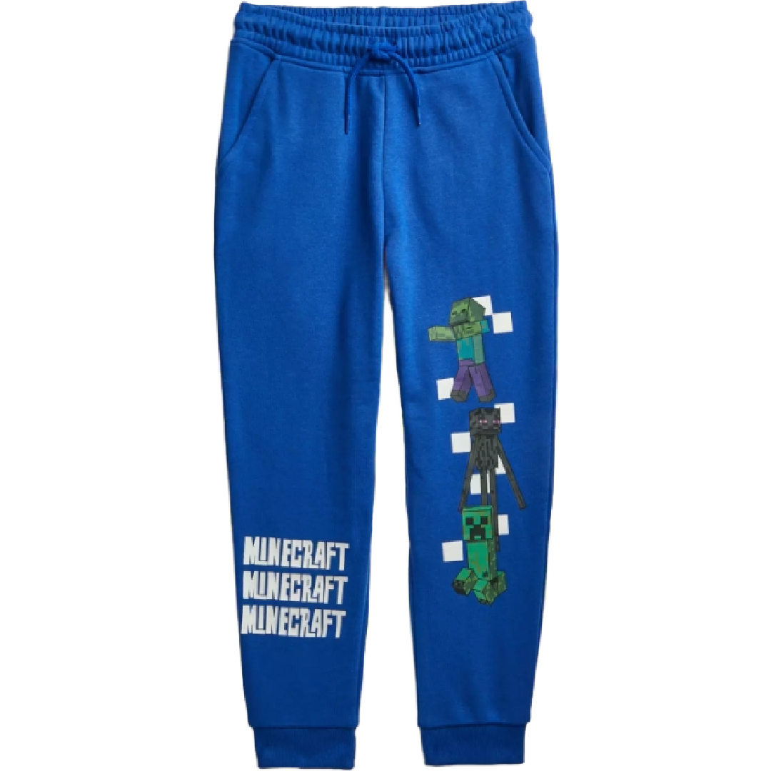 Minecraft | Blue Jogging Pants | Little Gecko