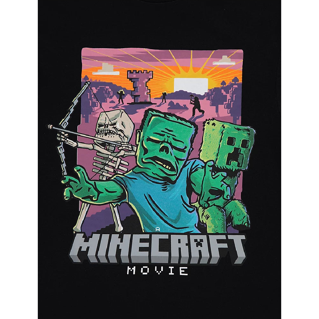 Minecraft | Black T-Shirt | Little Gecko