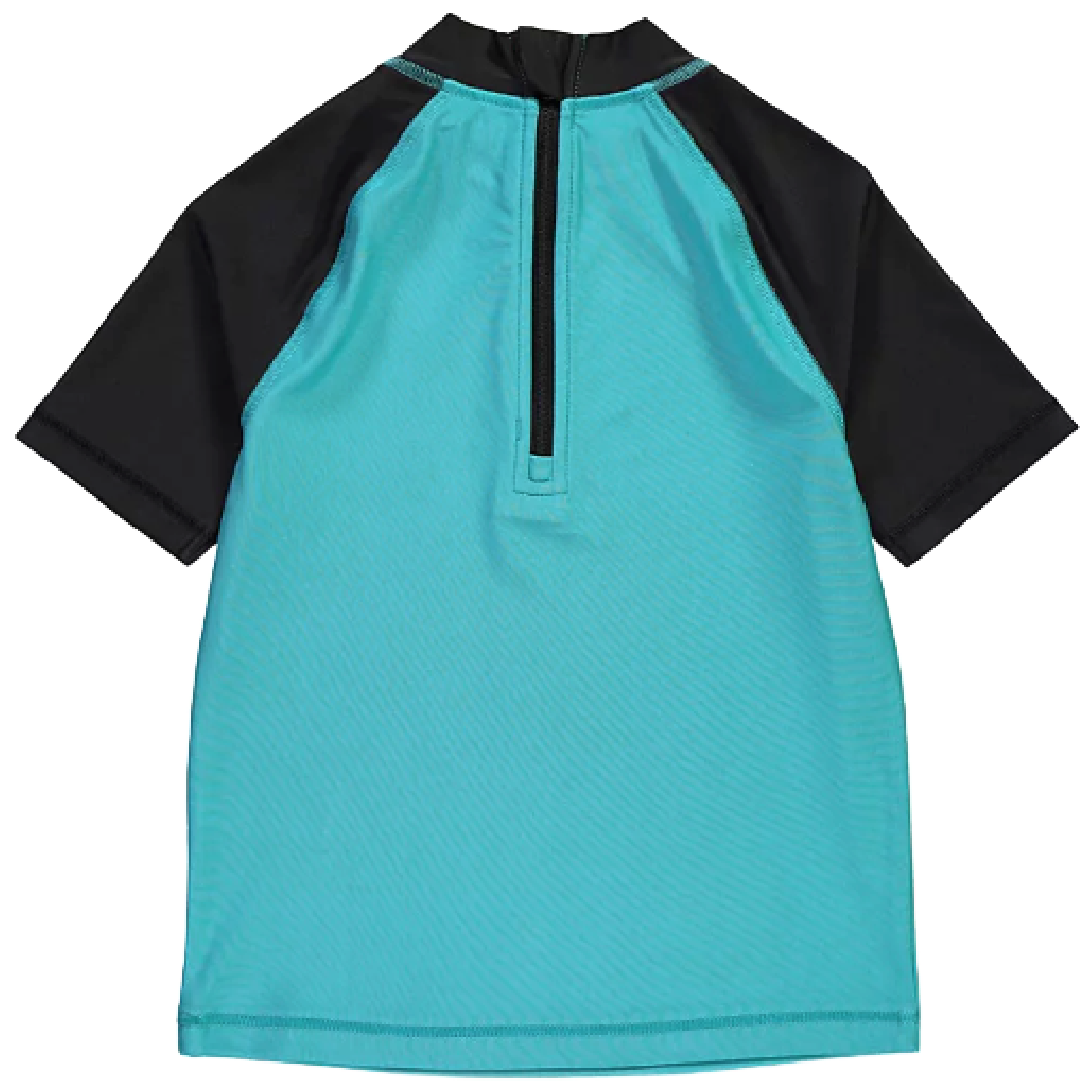 Minecraft | Blue Rashie Swim Top | Little Gecko