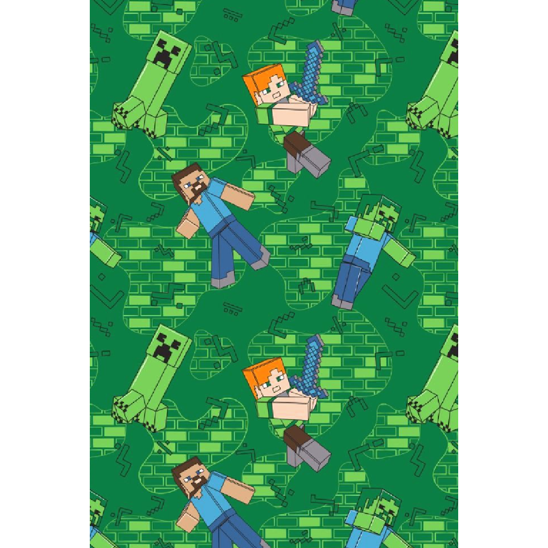 Minecraft | Levels Fleece Blanket | Little Gecko