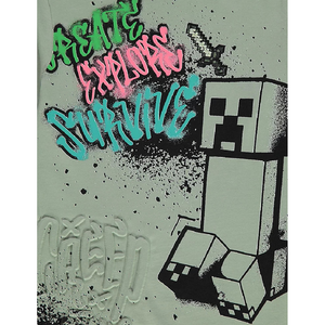 Minecraft | Khaki T-Shirt | Little Gecko