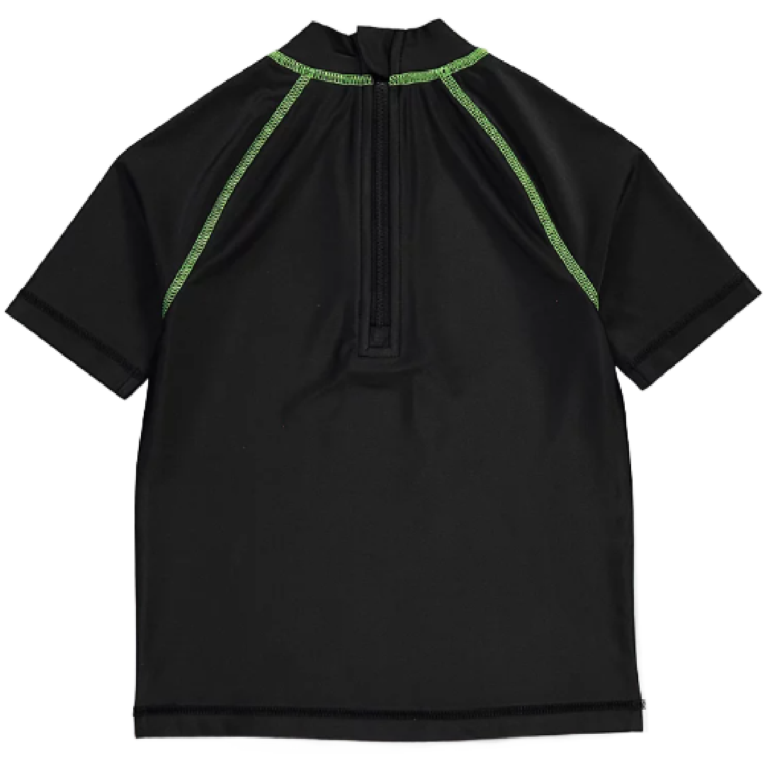 Minecraft | Black/Grey Rashie Swim Top | Little Gecko