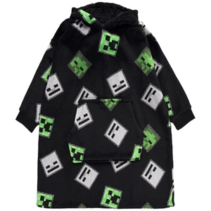 Minecraft | Long Pyjamas & Snuggle Hoodie Set | Little Gecko