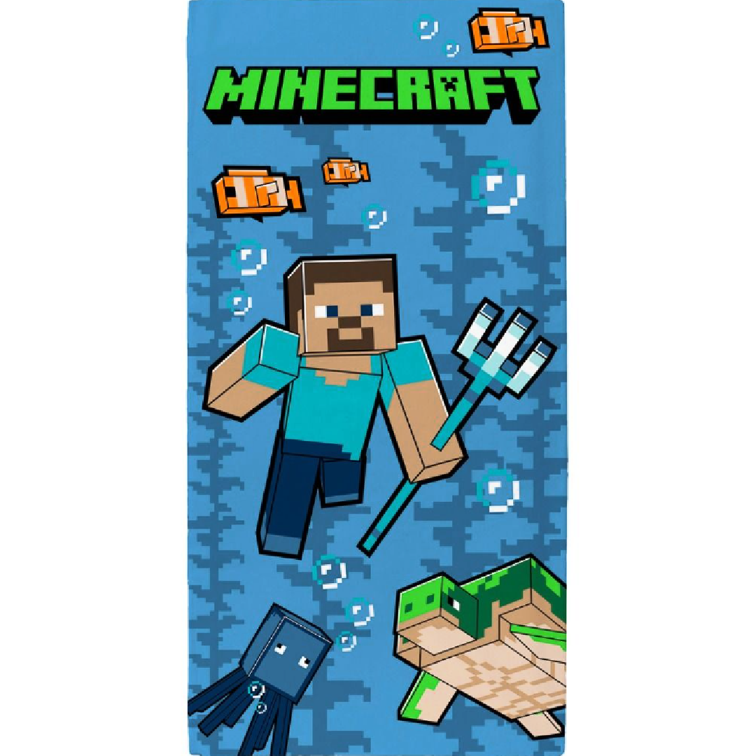 Minecraft | Trident Towel | Little Gecko