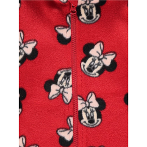 Minnie Mouse | Red Fleece Hooded Jacket | Little Gecko
