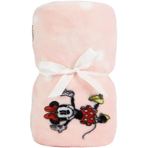 Minnie Mouse | Pink Fleece Blanket | Little Gecko