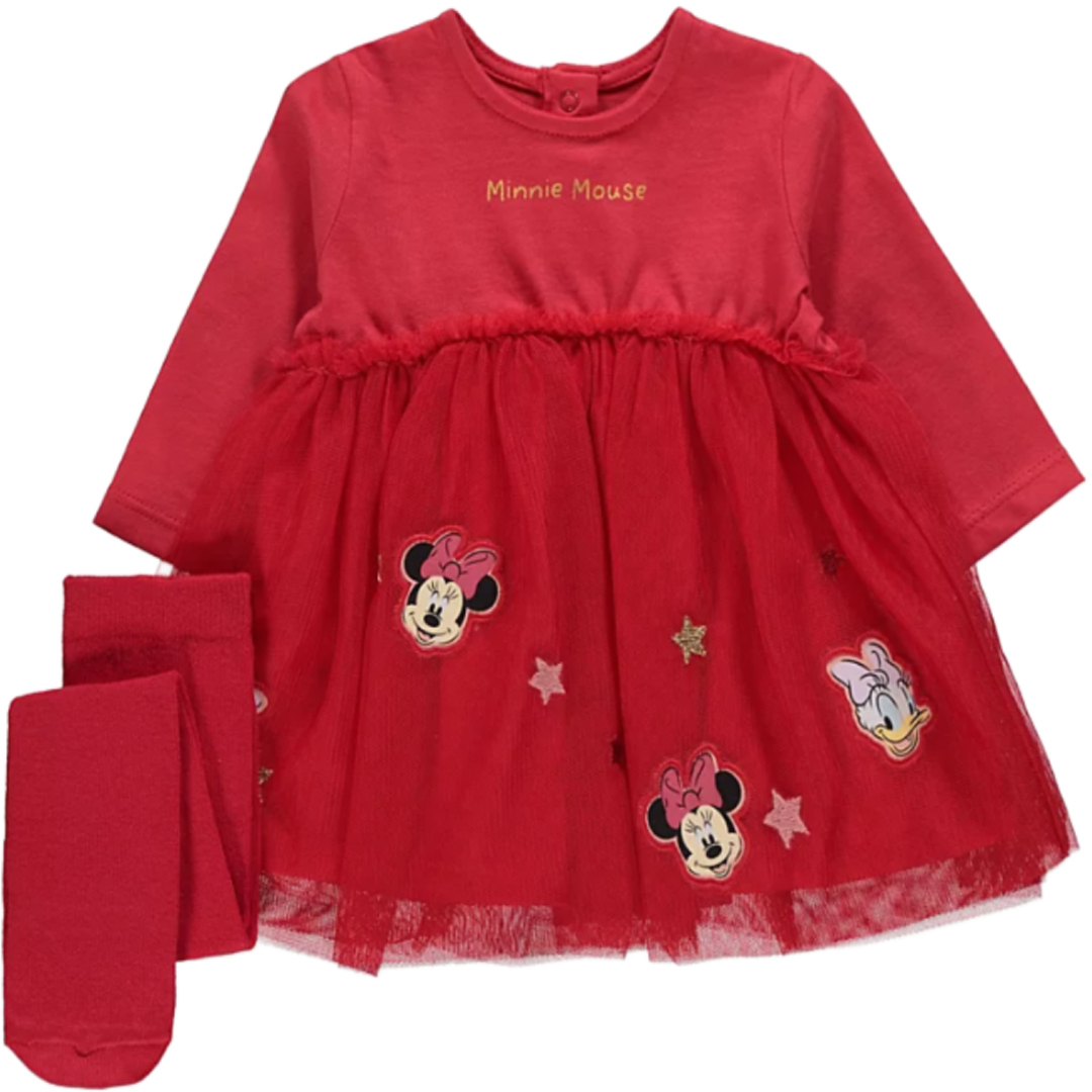 Minnie Mouse | Red Tutu Dress & Tights Set | Little Gecko
