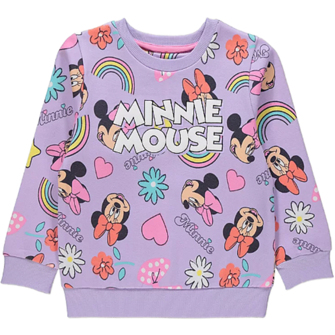 Minnie Mouse | Lilac Sweatshirt | Little Gecko