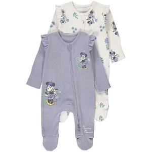 MINNIE MOUSE 2 Pack Sleepsuit Set