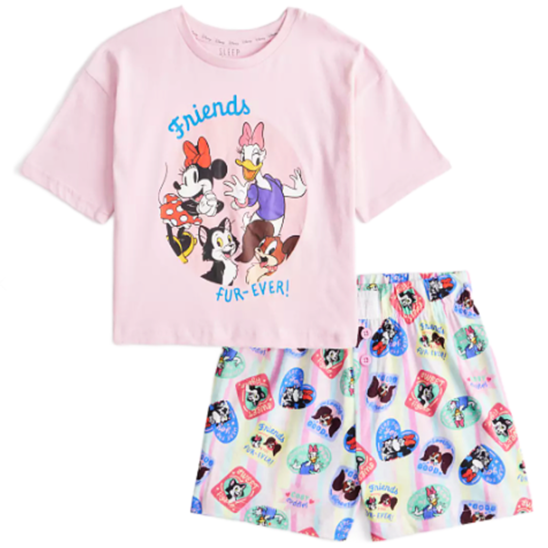 Minnie Mouse | Pink Pyjama Set | Little Gecko