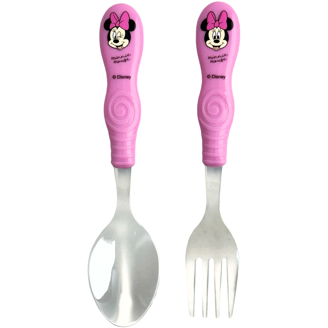 Minnie Mouse | 2pc Pink Cutlery Set | Little Gecko