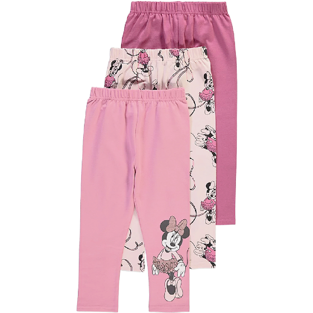 Minnie Mouse | 3 Pack Leggings | Little Gecko