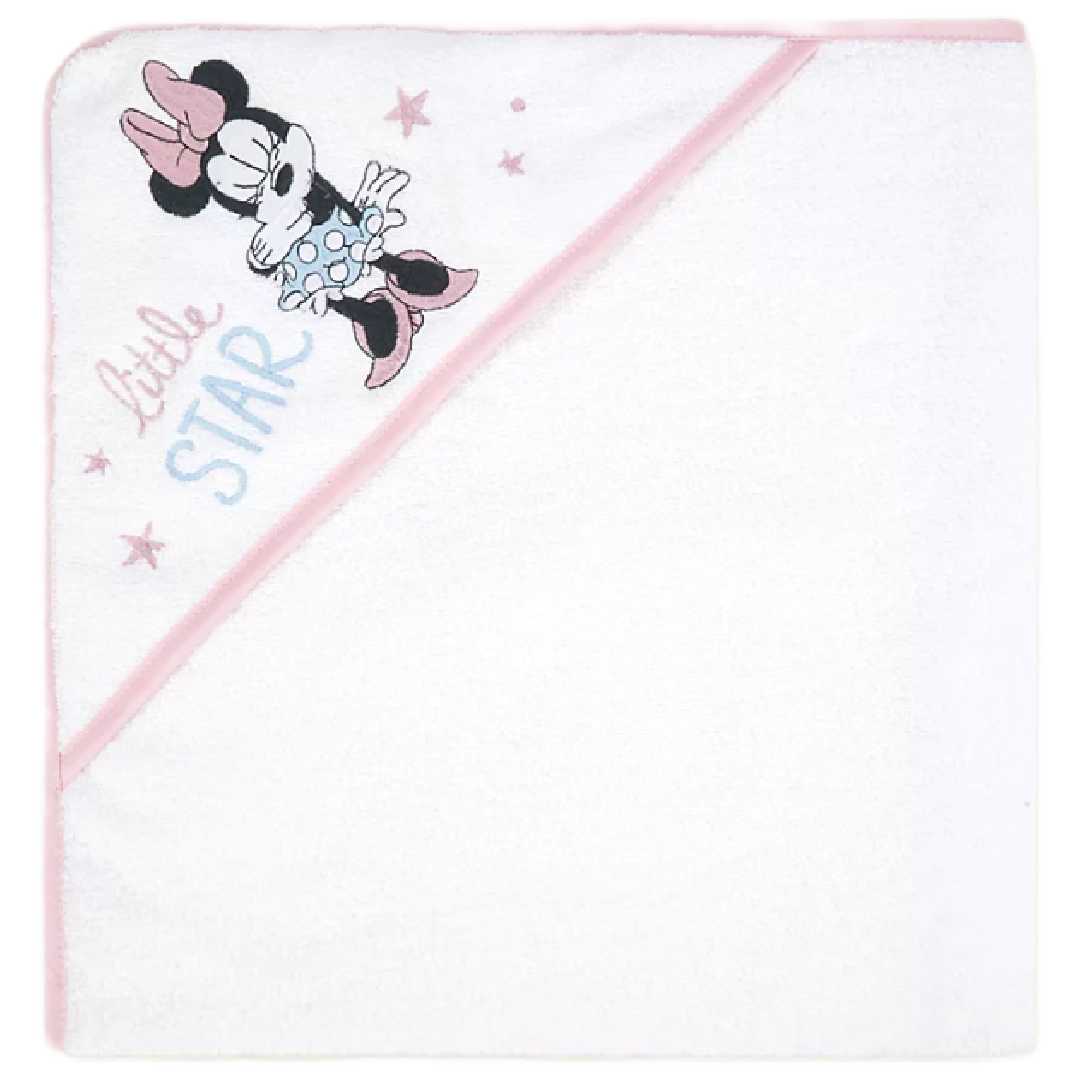 Minnie Mouse | Hooded Baby Towel - Little Star | Little Gecko
