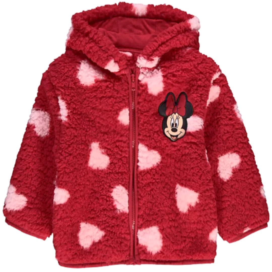Minnie Mouse | Heart Fleece Jacket | Little Gecko