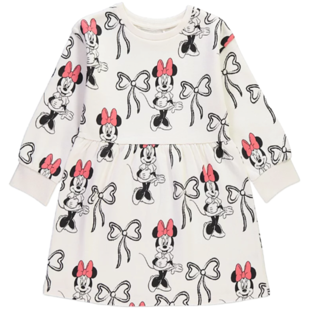 Minnie Mouse | Cream Bow Sweater Dress | Little Gecko