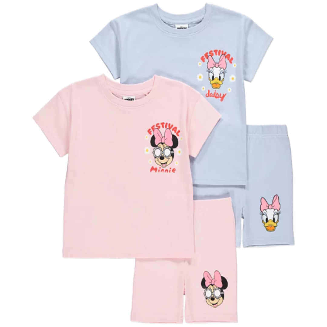 MINNIE MOUSE 2 Pack T-Shirt & Shorts Set