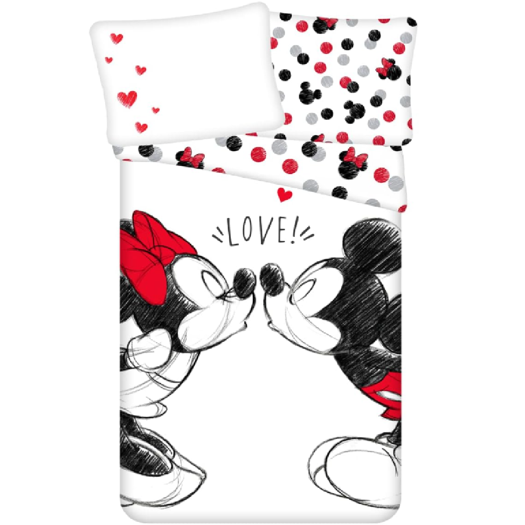 MINNIE MOUSE Love Single Bed Quilt Cover Set