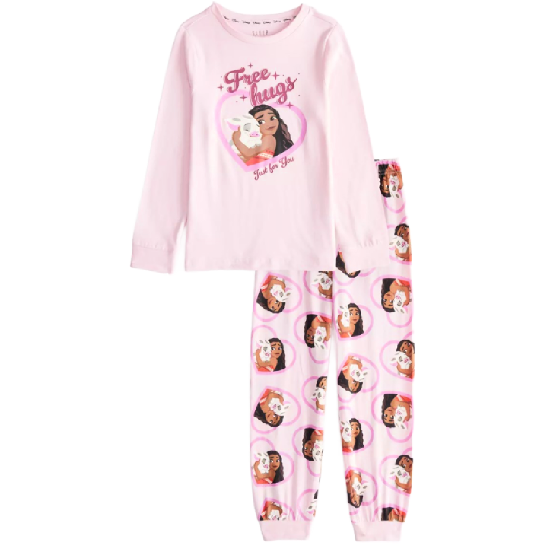 Moana | Pink Long Pyjamas | Little Gecko