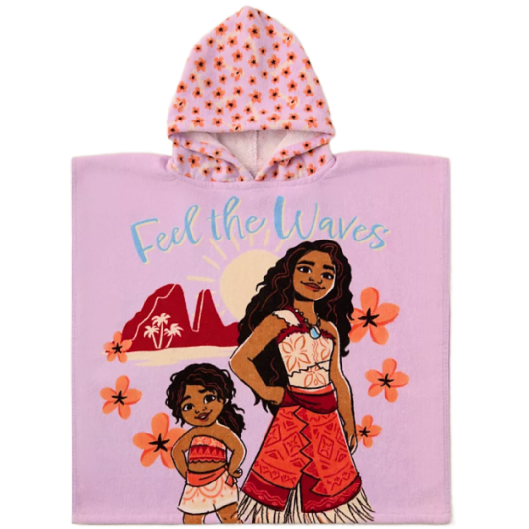 Moana | Hooded Towel - Purple | Little Gecko