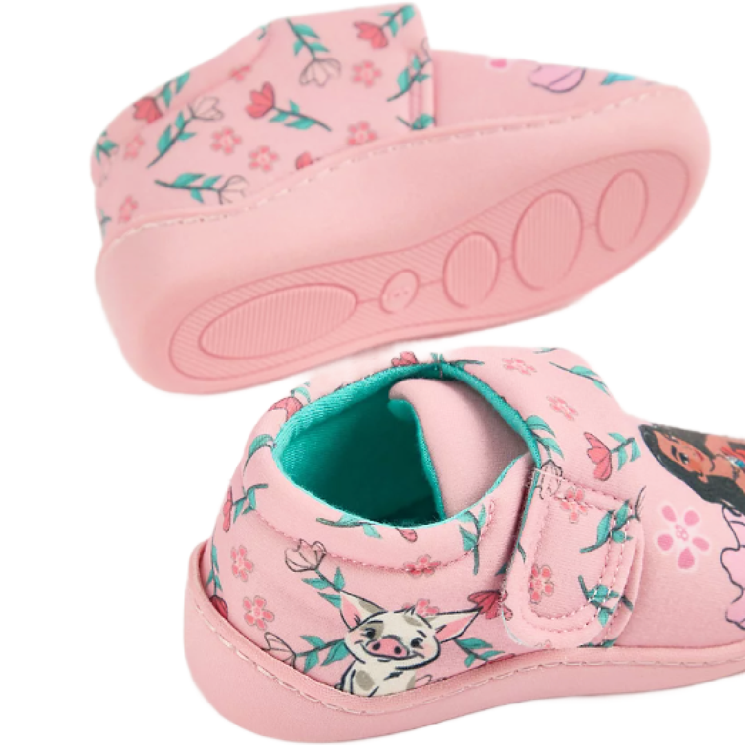Moana | Pink Slippers | Little Gecko