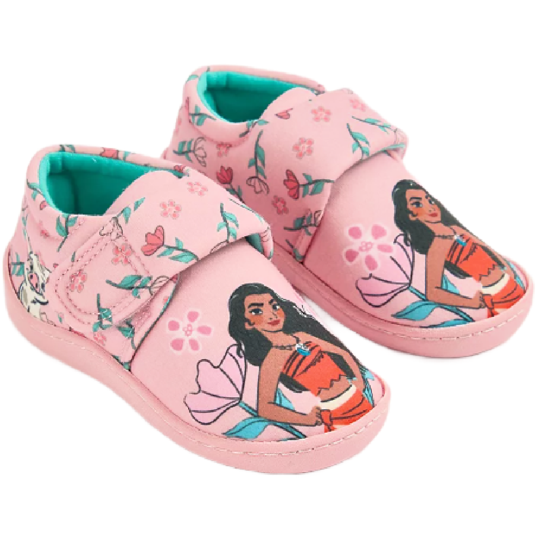 Moana | Pink Slippers | Little Gecko