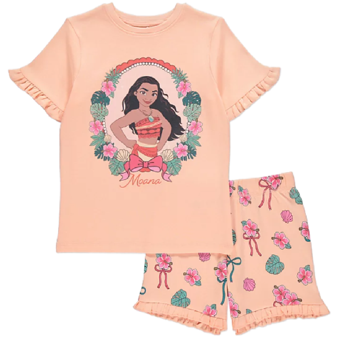 MOANA Peach Shortie Pyjama Set