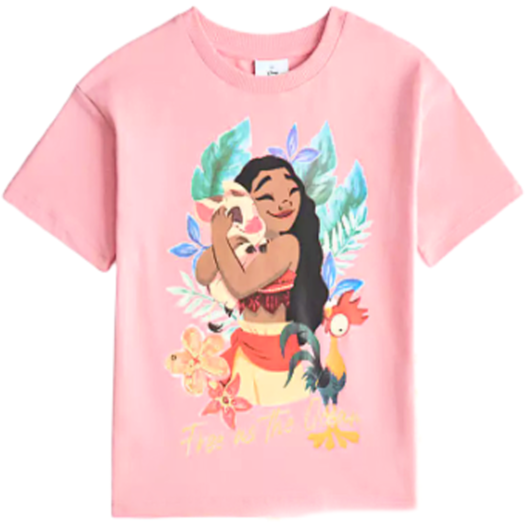 MOANA Pink Short Sleeve T-Shirt*