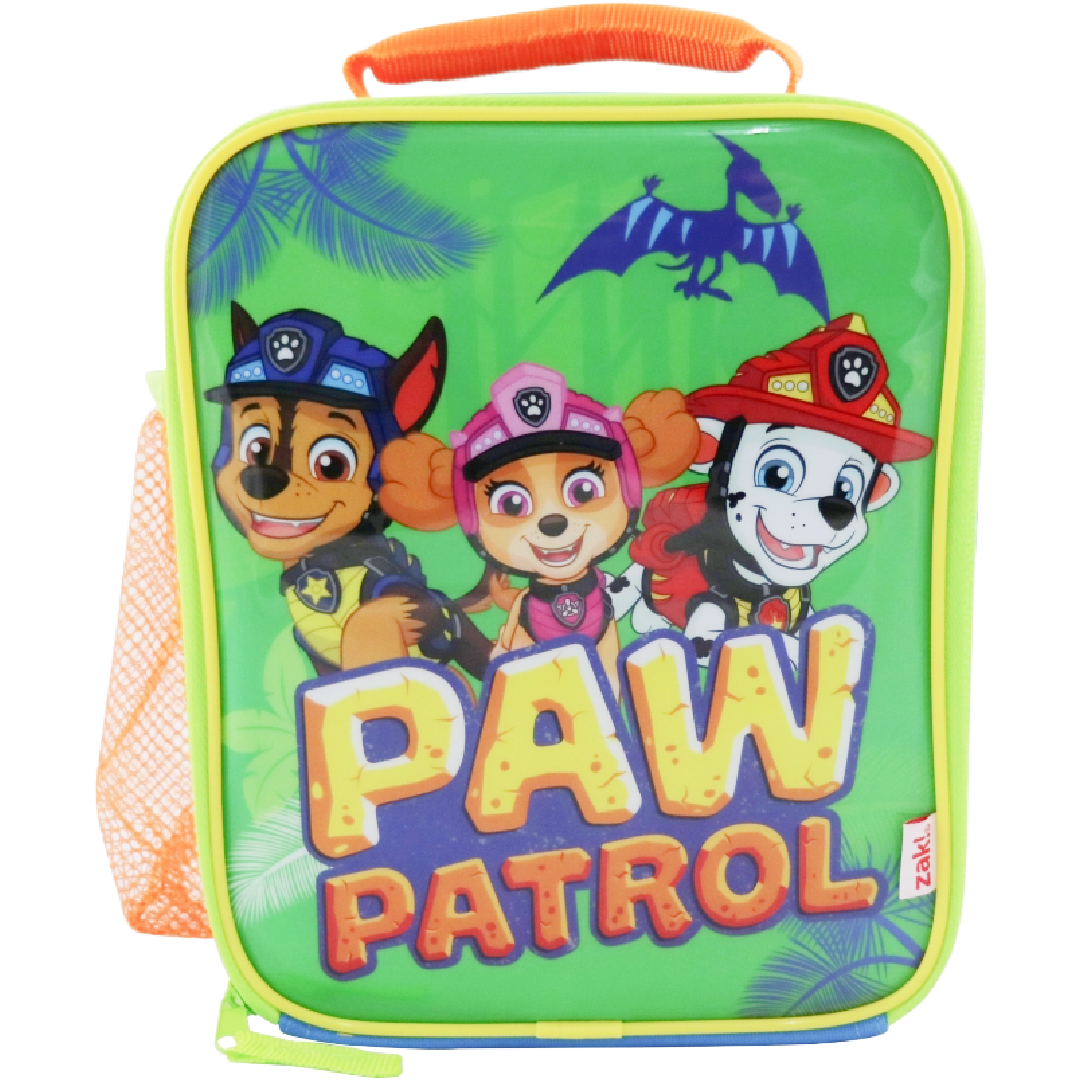 Paw Patrol | Green Lunch Bag With Mesh Pocket | Little Gecko