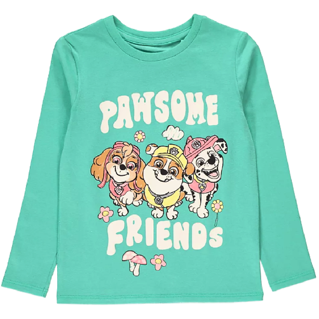 Paw Patrol | Green Pawsome Friends T-Shirt | Little Gecko