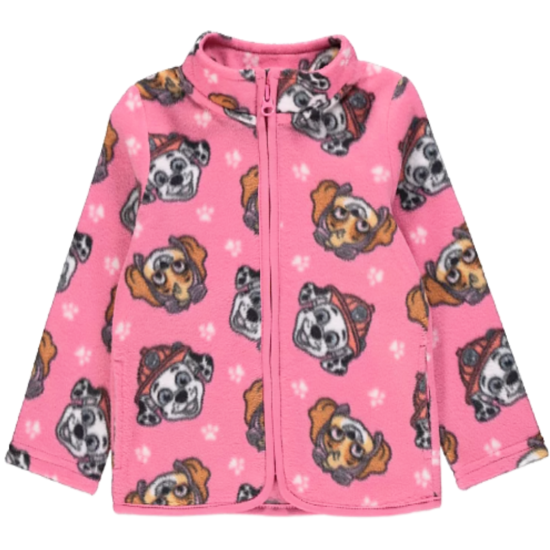Paw Patrol | Pink Fleece Hooded Jacket | Little Gecko