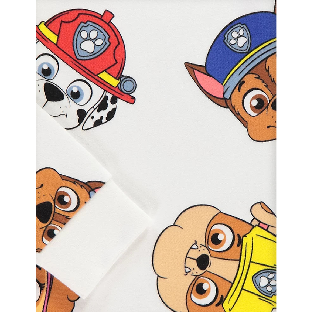 Paw Patrol | White Character Long Pyjamas | Little Gecko