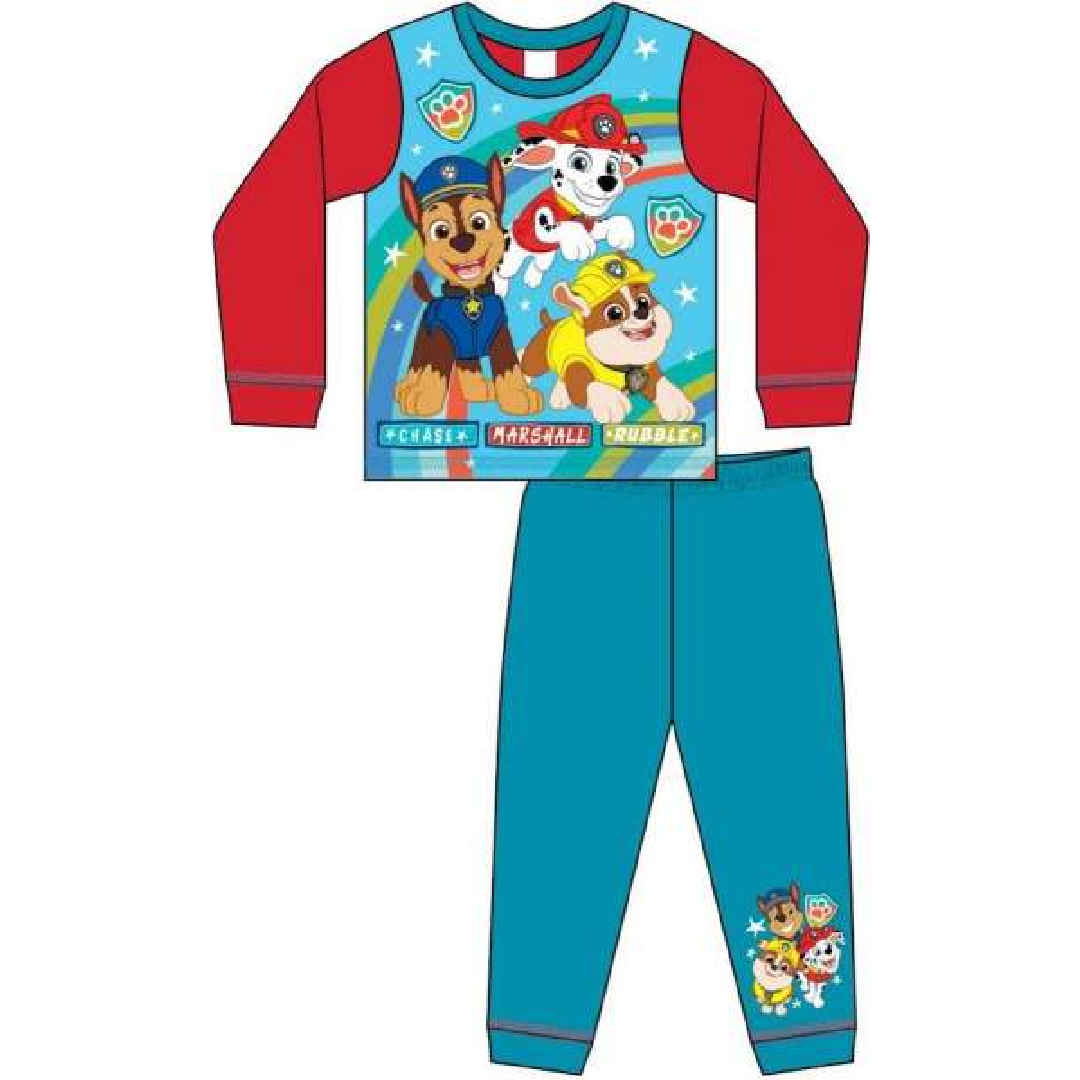 Paw Patrol | Rainbow Trio Pyjamas | Little Gecko
