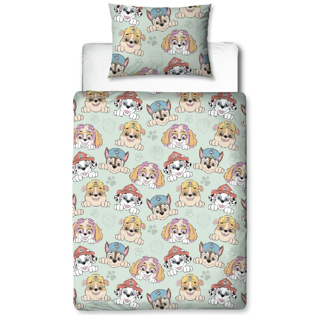 Paw Patrol | Sketchy Toddler/Cot Bed Quilt Cover Set | Little Gecko