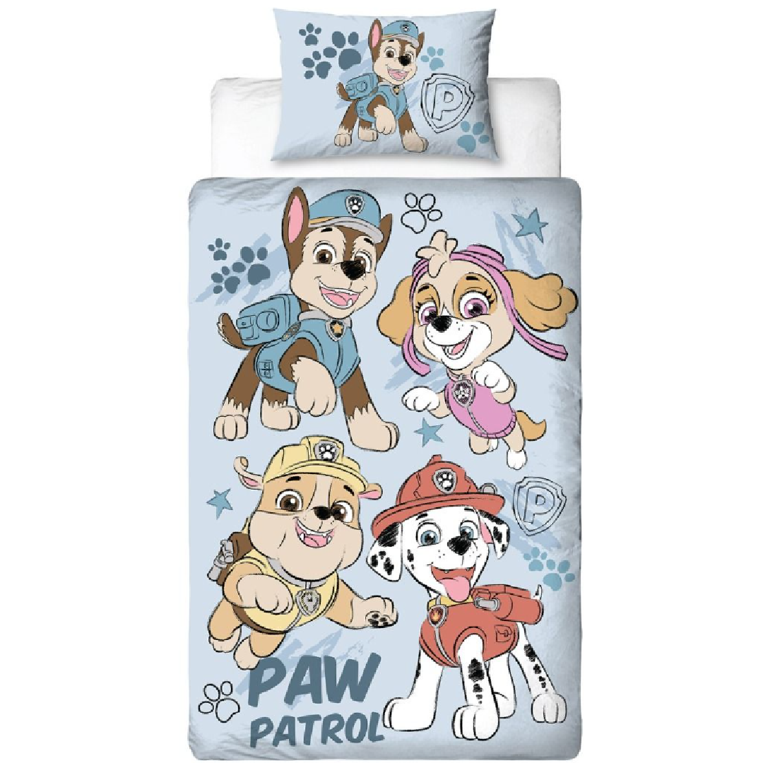 Paw Patrol | Sketchy Single Bed Quilt Cover Set | Little Gecko
