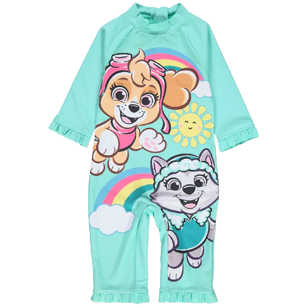 Paw Patrol | Turquoise Sunsuit | Little Gecko