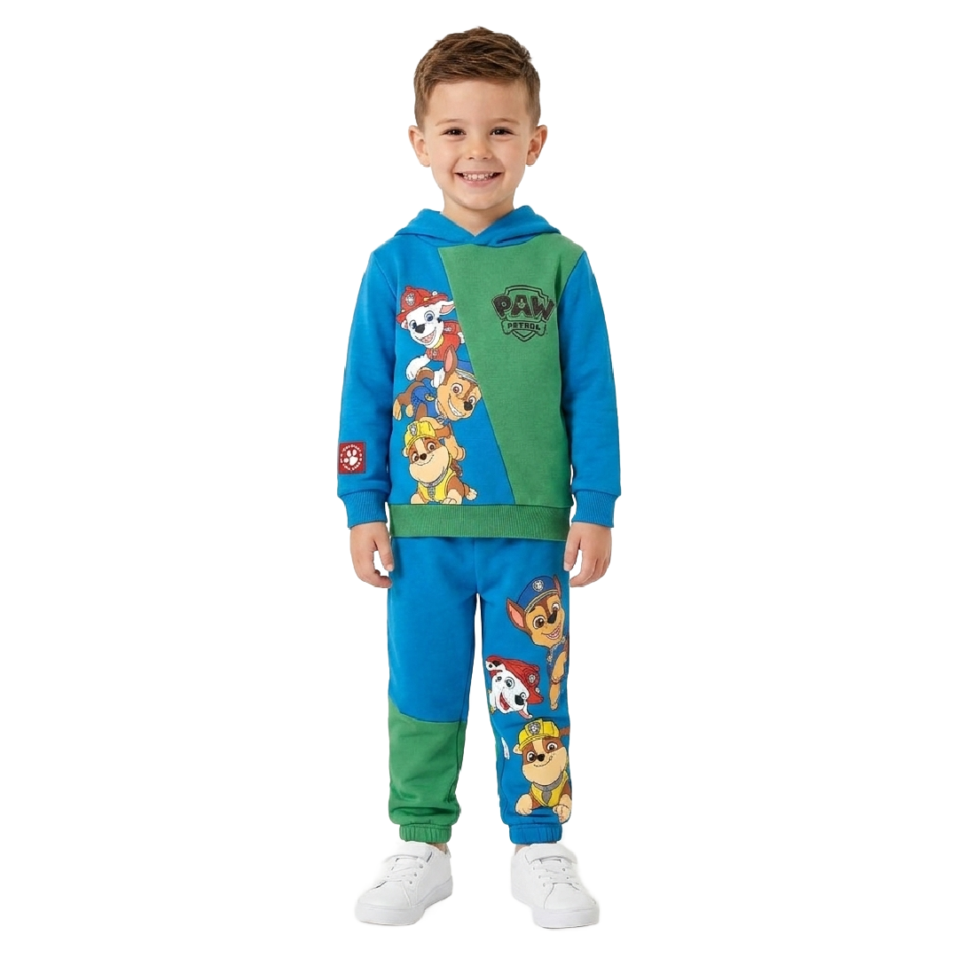 PAW PATROL Blue/Green Hoodie & Trackpants Set