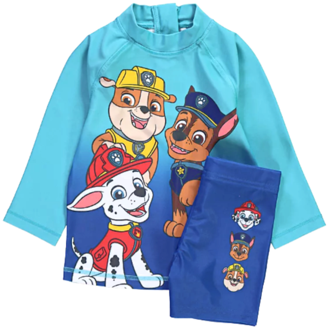 Paw Patrol | Swim Top & Shorts Set | Little Gecko