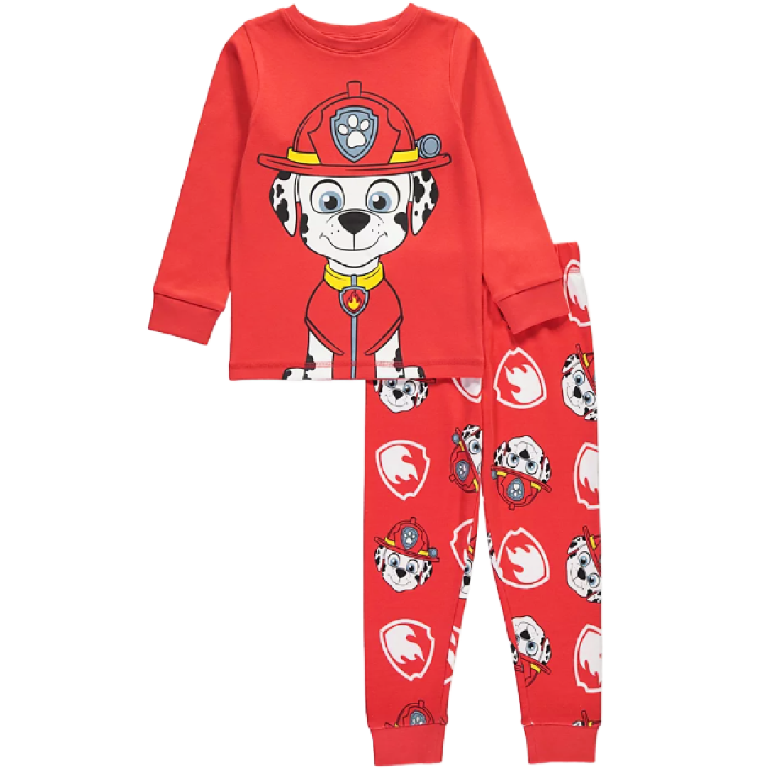 Paw Patrol | Red Marshall Pyjama Set | Little Gecko