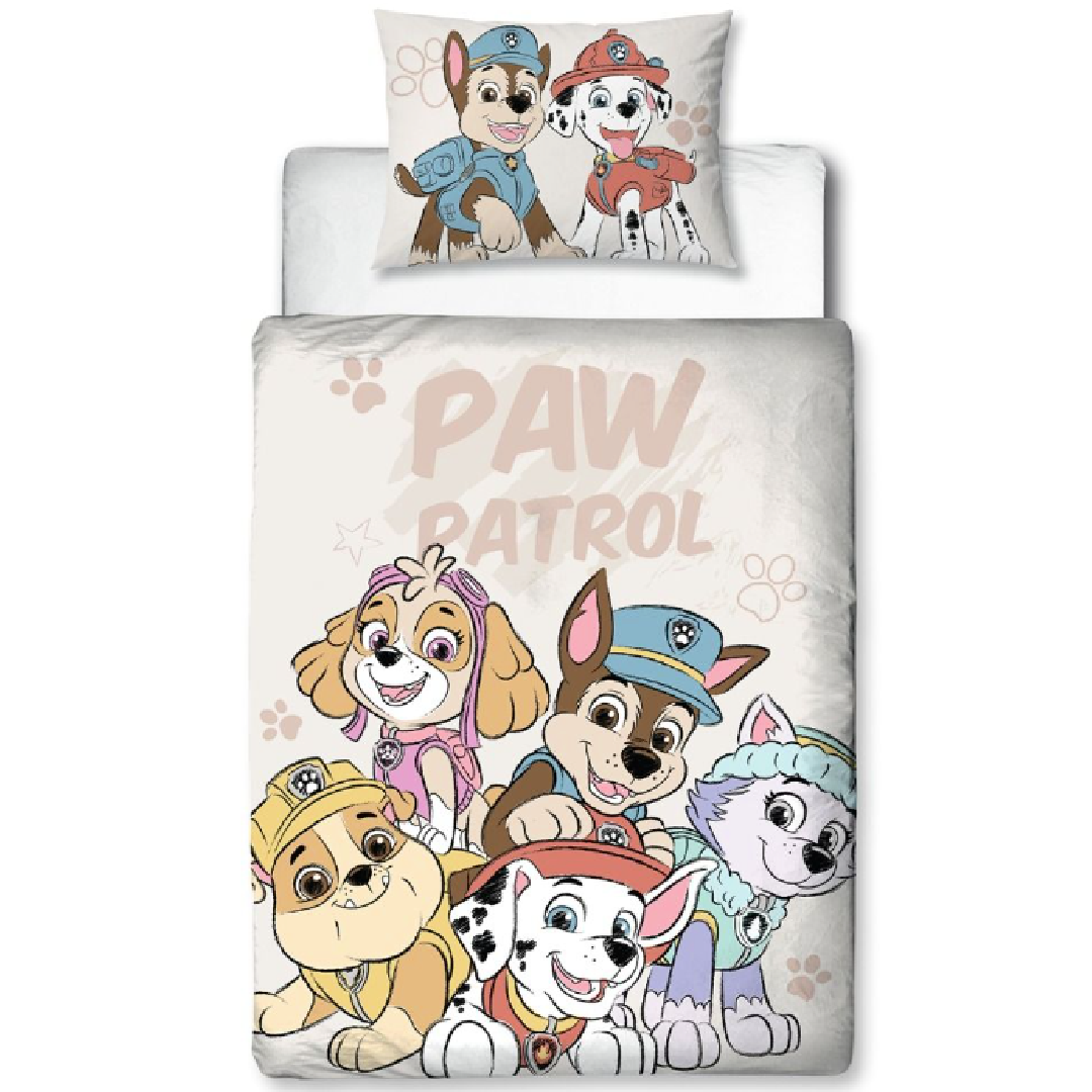 Paw Patrol | Sketchy Toddler/Cot Bed Quilt Cover Set | Little Gecko