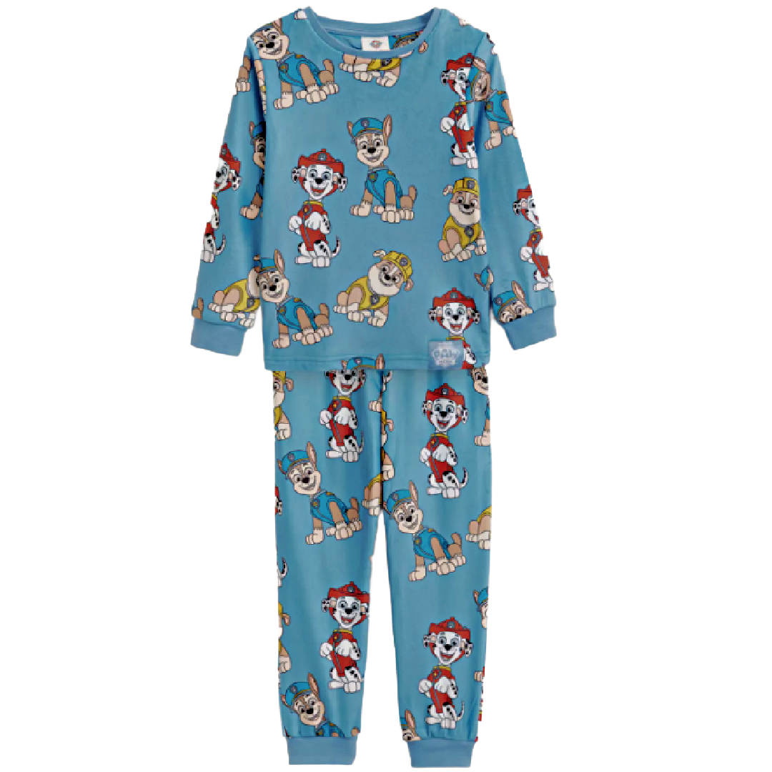 PAW PATROL Blue Velour Pyjama Set