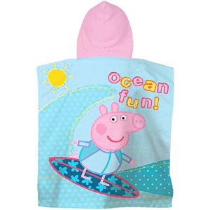 Peppa Pig | Peppa Pig & George Diving Hooded Towel | Little Gecko
