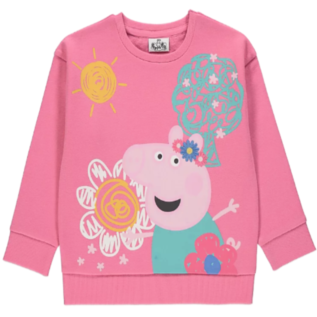 Peppa Pig | Pink Sweatshirt | Little Gecko