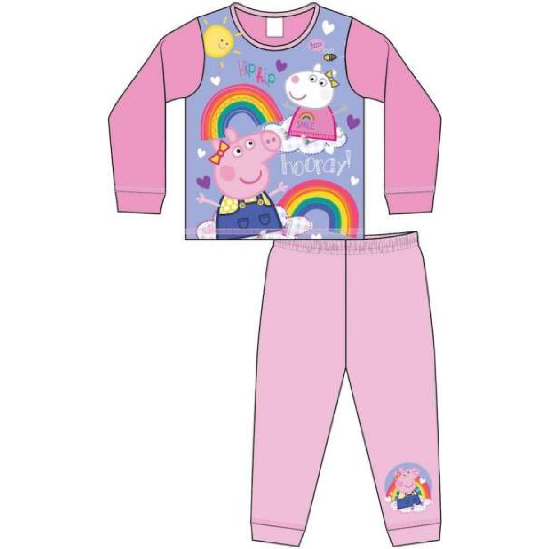 Peppa Pig | Pink Rainbow Pyjamas | Little Gecko